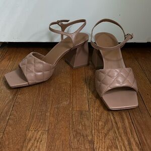 Square Toe Heeled Sandals